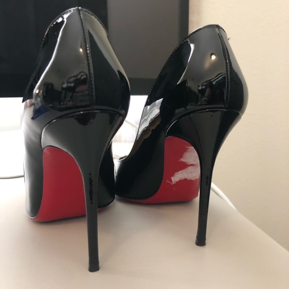 christian louboutin corneille 100 black patent leather size 36.5 - Picture 9 of 17